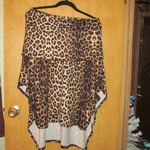 NWOT, Off Shoulder Leopard Print